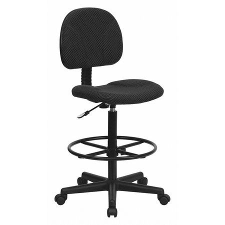 FLASH FURNITURE BT-659-BLK-GG BLACK FABRIC DRAFT CHAIR