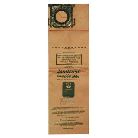 JANITIZED COM-WISEN-4(5) FILTER BAG COMPOSTABLE WINDSOR 5300 PK5