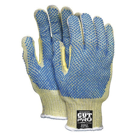 MCR SAFETY 93859M CUT RESISTANT GLOVES, KEVLAR/STEEL, MEDI
