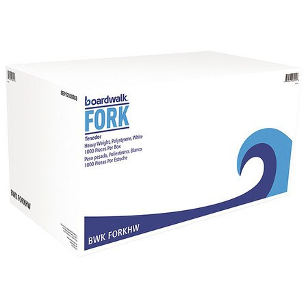 GRAINGER GLOBAL SOURCING BWKFORKHWPPWH DISPOSABLE FORK WHITE PLASTIC PK1000