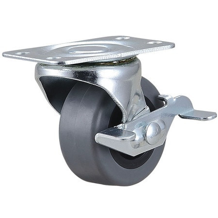 GRAINGER GLOBAL SOURCING 435X75 STANDARD PLATE CASTER SWIVEL 75 LB.