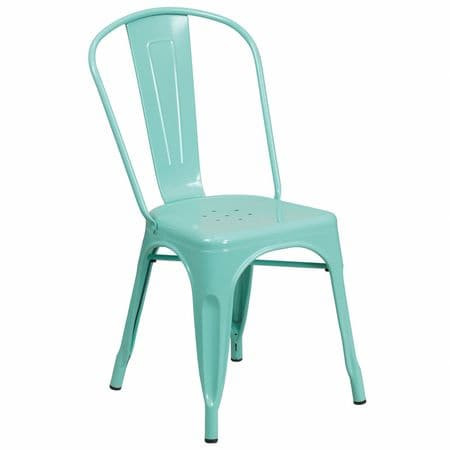 FLASH FURNITURE ET-3534-MINT-GG MINTGREENMETALCHAIR