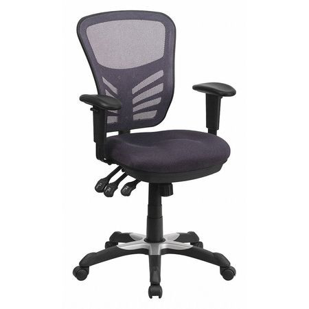 FLASH FURNITURE HL-0001-DK-GY-GG MID-BACKEXECCHAIR,DARKGRAY