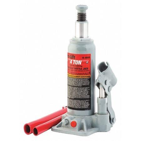 PRO-LIFT B-004D BOTTLE JACK,HYDRAULIC,4 TONS