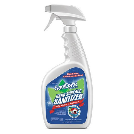 SANIDATE 2018-32 DISINFECTANT/SANITIZER UNSCENTED 32OZ