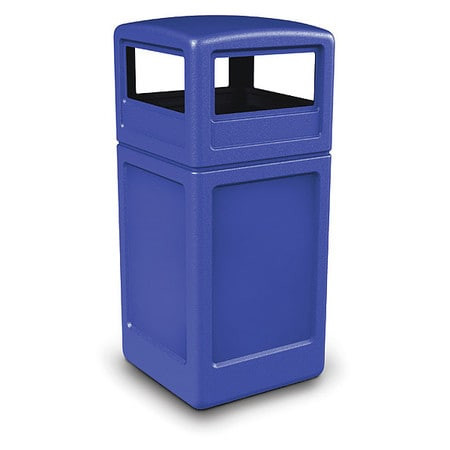 COMMERCIAL ZONE PRODUCTS 73290499 WASTE CONTAINER,DOME LID,42 GAL. BLU