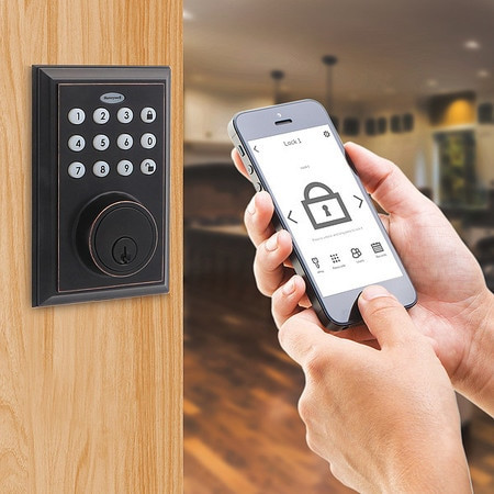 HONEYWELL 8812409S ENTRY DEADBOLT W/KEYPAD BLUETOOTHENABLED