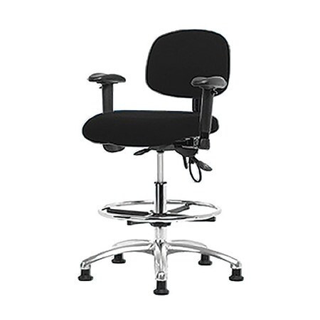 BLUE RIDGE ERGONOMICS BR-ESD-FHBCH-CR-T0-A1-CF-EG-ESDBLK FAB ESD CHR,HIGH,ARMS,FR,GLIDES,BLK