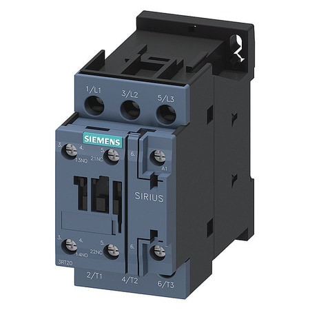 SIEMENS 3RT20261AB00 POWER CONTACTOR,AC-3 25 A,11 KW/400