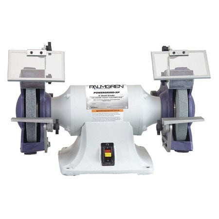 PALMGREN 9682073 HEAVY DUTY BENCH GRINDER,8"