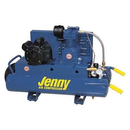 JENNY K2A-8P-115/1-DU AIR COMPRESSOR WHEELED PORTABLE 8.0 CFM