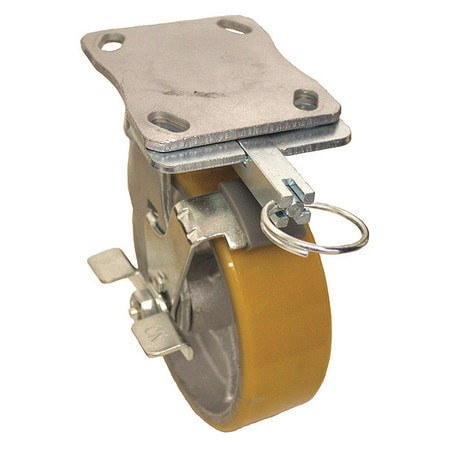 GRAINGER GLOBAL SOURCING P25S-UY060KP-14-WK-DL KINGPINLESS PLATE CASTER SWIVEL 1200 LB.