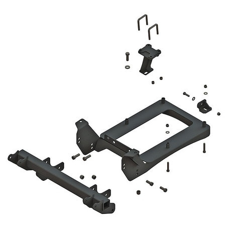 FISHER RESEARCH 35162 MOUNTING KIT STEEL BLACK 23 L 11-1/2 H