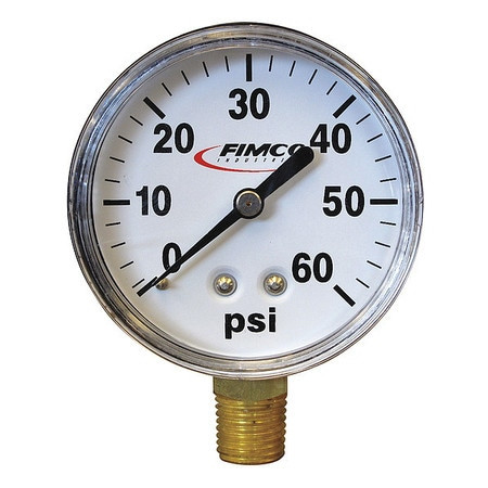 FIMCO INC. L22 STANDARD PRESSURE GAUGE 2.5 0-60 PSI