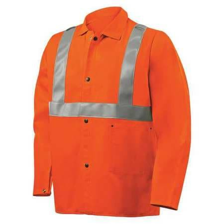 STEINER INDUSTRIES 1040RS-L COTTON JACKET FLAME RESIST 30 ORANGE L