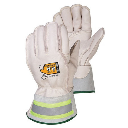 SUPERIOR GLOVE WORKS 365DLX2KGS LEATHER GLOVES WHITE GLOVE SIZE S PR