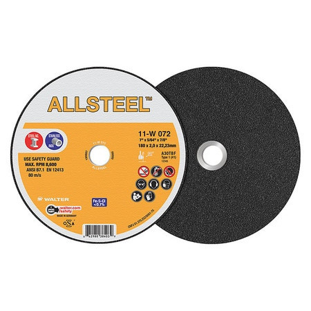 UNO S 11W072 CUTOFF WHEELS; TOOL COMPATIBILITY: ANGLE