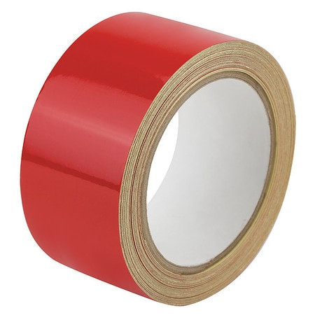 HARRIS INDUSTRIES ZRF2X50'RD FLOOR TAPE,RED,2 INX50 FT,ROLL