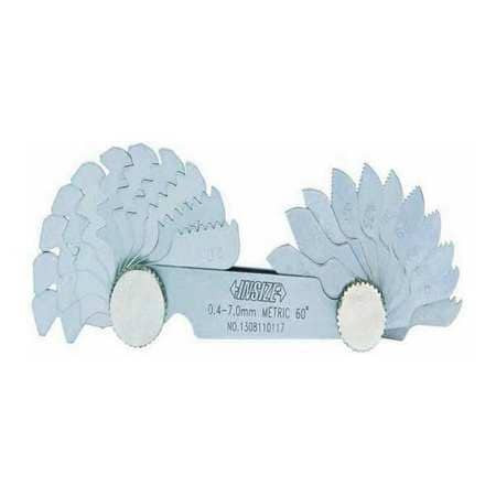 INSIZE 4820-328 SCREW PITCH GAGE THREAD ANGLE 55 DEGREES