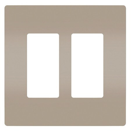 PASS SEYMOUR RWP262NICC6 ROCKER WALL PLATE SMOOTH PLASTIC SILVER