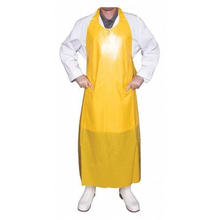 TOP DOG 81026 DIE CUT APRON,50",8 MIL,YELLOW