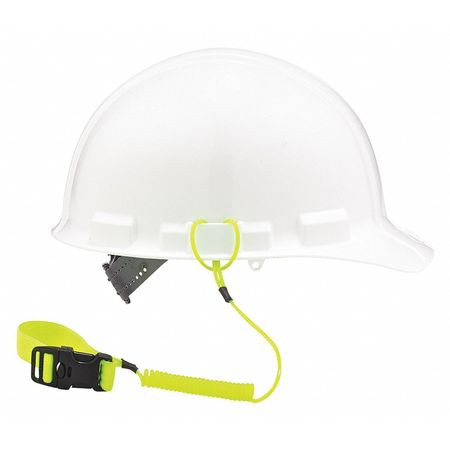 ERGODYNE 3157-LIME COIL HARD HAT LANYARD BUCKLE 18IN.L LIME