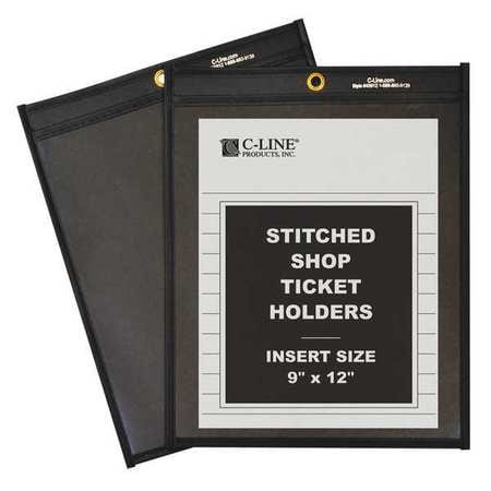 C-LINE PRODUCTS 45912-PLASTIC HOLDER SHOP TICKET PLASTIC 9X12 PK25