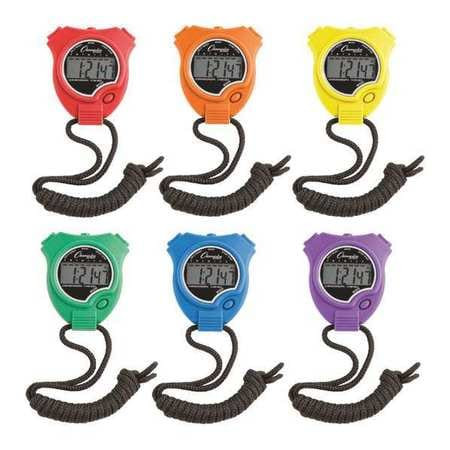 CHAMPION SPORT 910SET-WATER/SHOCK STOPWATCH SET COLORS WATER/SHOCK RES PK6