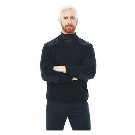 COBMEX 2030-DARK NAVY M V-NECK MILITARY SWEATER DARK NAVY M