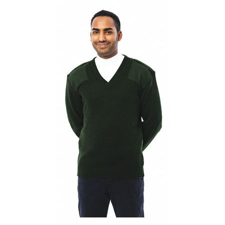 COBMEX 8081-GREEN 2XL V-NECK MILITARY SWEATER OD GREEN 2XL