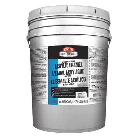 KRYLON PRODUCTS K000Z6761-20-WHITE PAINT ACRYLIC RESIN WHITE 5 GAL SIZE