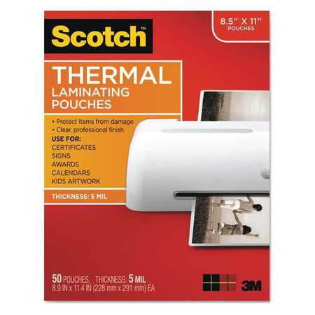 SCOTCH TP585450-PK POUCH THERMAL LAMINATOR 5MM PK50