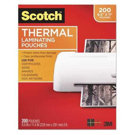 SCOTCH TP3854200-PK POUCH THERMAL 3MM CLEAR PK200