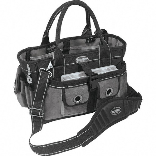 BUCKET BOSS 65088 18 POCKET GRAY & BLACK POLYESTER TOOL BA