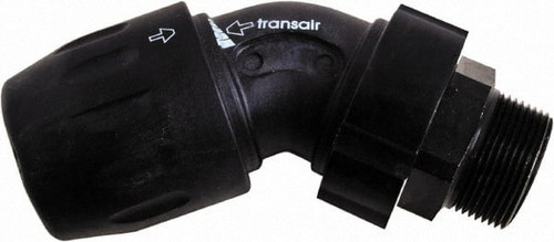 TRANSAIR 6619 40 35 1-1/2" ID, 40MM OD, 45&DEG; MALE ELBOW