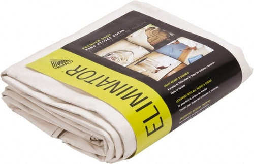 TRIMACO LLC 80321 LEAKPRF/SLIPRES DROPCLOTH,WHT,9FTLX12FTW