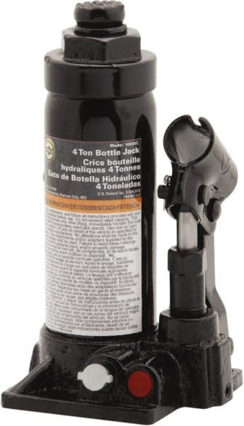 OMEGA LIFT EQUIPMENT 10045B 4 TON CAPACITY HYDRAULIC BOTTLE JACK