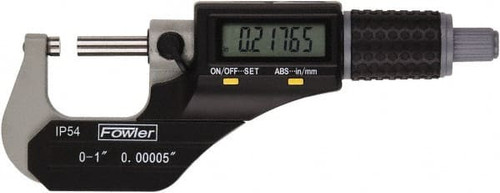 FOWLER 54-860-001-1 ELECTRONICOUTSIDEMICROMETER:1"MAX,SOLIDC