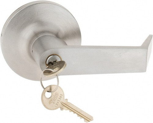 YALE AU546F-US26D-KD FIRE RATED, ENTRY LEVER LOCK WITH 3-1/2"