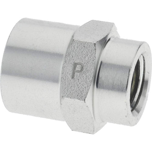 PARKER 3/8 X 1/4 GG-S COUPLING,STEEL,3/8 X 1/4 IN,FEMALE NPTF
