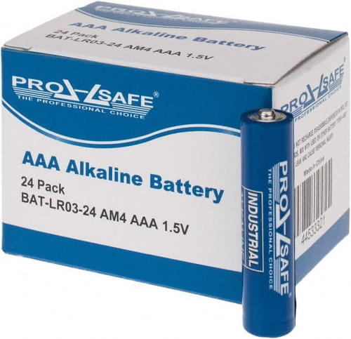 PRO-SAFE BAT-LR03-24 PACK OF 24 SIZE AAA, ALKALINE, STANDARD 