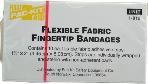 MEDIQUE PRODUCTS INC. 62612 10 QTY 1 PACK FINGERTIP SELF-ADHESIVE BA
