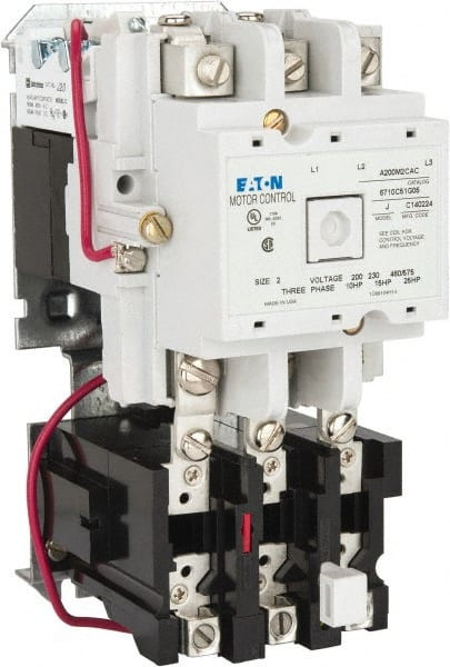 EATON CUTLER-HAMMER A200M2CAC 45 AMP, NEMA SIZE 2, NONREVERSIBLE OPEN 
