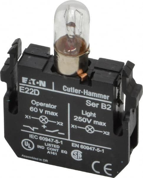 EATON CUTLER-HAMMER E22D120 120 VAC/VDC INCANDESCENT INDICATING LIGH