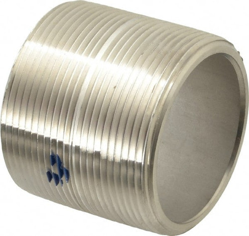 MERIT 4532-001 2 X 2" 304/304L STAINLESS STEEL PIPE NIP