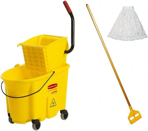RUBBERMAID COMMERCIAL PRODUCTS 7413897/0022902 BUCKETS/WRINGERS35QTPLASTICBUCKET&WRINGE