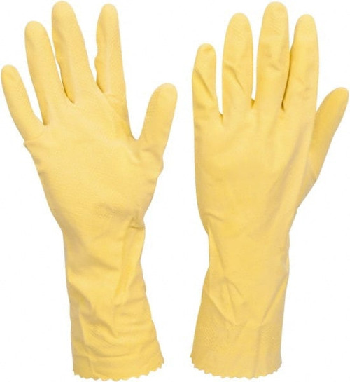 THE SAFETY ZONE GRFY-MD-1C CHEMICALRESISTANTGLOVES:MEDIUM,18MILTHIC
