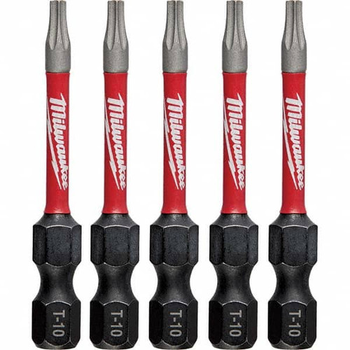 MILWAUKEE ELECTRIC TOOLS 48-32-4682 T10 TORX SHOCKWAVE IMPACT 2" POWER BITS 