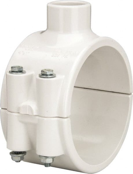 VALUE COLLECTION 466E-417 4 X 1" PVC PLASTIC PIPE CLAMP ON SADDLE 