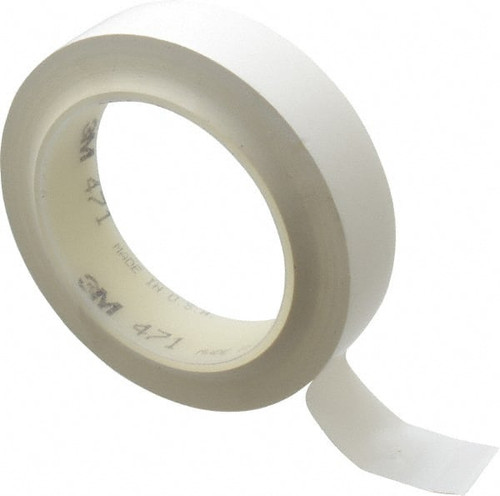 3M 7000047474 3M(TM) VINYL TAPE 471 WHITE, 1 IN X 36 Y
